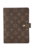 Louis Vuitton Agenda Cover MM, &pound;320, Accessories, Brown, Canvas, Front view